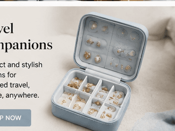 Obsoorth compact jewelry organizer prepared for travel
